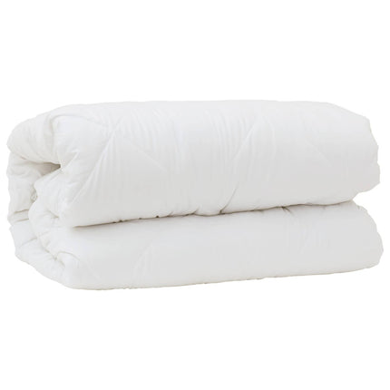 Duntäcke med Kuddar med kudde 3 pcs Vit Mikrofiber