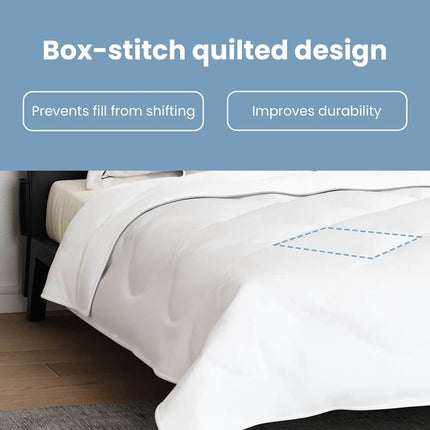 Duntäcke med kudde 3 st Vit Mikrofiber