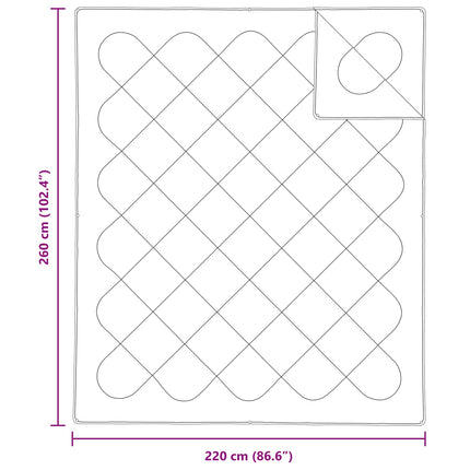 Duntäcke med kudde 3 pcs Vit Mikrofiber