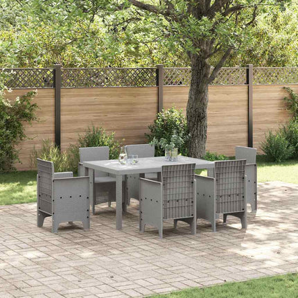 Trädgårdsbord Ljusgrå 150 x 100 x 73 cm konstrotting