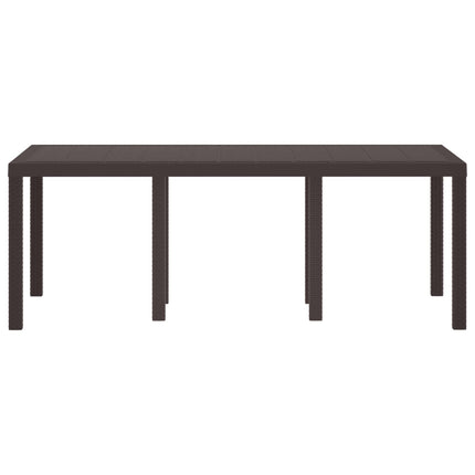 Trädgårdsbord Brun 200 x 100 x 73 cm konstrotting