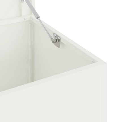 Utomhusförvaringslåda Vit 100 x 50,5 x 50 cm Stål