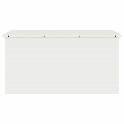 Trädgårdsförvaringskuddebox Stål 100 x 50,5 x 50 cm 220 Vit