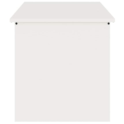 Utomhusförvaringslåda Vit 100 x 50,5 x 50 cm Stål