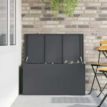 Utomhusförvaringslåda Antracit 100 x 50,5 x 50 cm Stål
