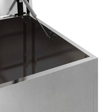 Utomhusförvaringslåda Silver 100 x 50,5 x 50 cm Stål