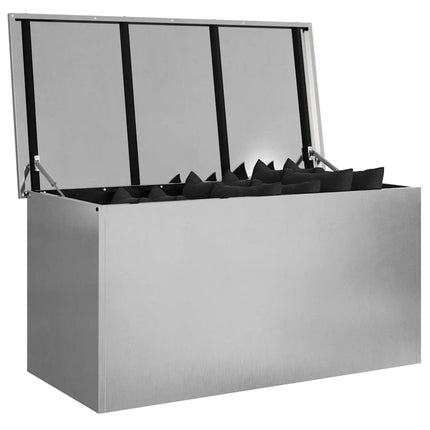 Utomhusförvaringslåda Silver 100 x 50,5 x 50 cm Stål
