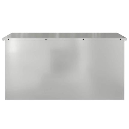 Utomhusförvaringslåda Silver 100 x 50,5 x 50 cm Stål