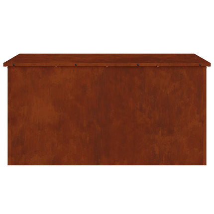 Utomhusförvaringslåda Rostig 100 x 50,5 x 50 cm Stål