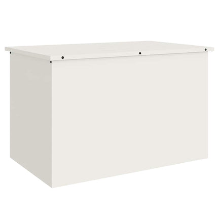 Utomhusförvaringslåda Vit 80 x 50,5 x 50 cm Stål