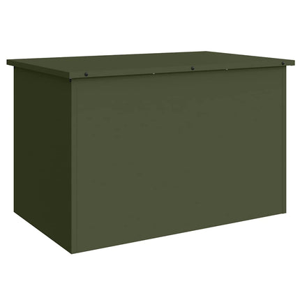 Trädgårdsförvaringskuddebox Stål 80 x 50,5 x 50 cm 175 L