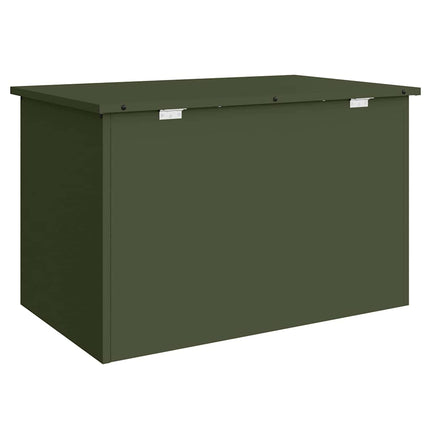 Trädgårdsförvaringskuddebox Stål 80 x 50,5 x 50 cm 175 L