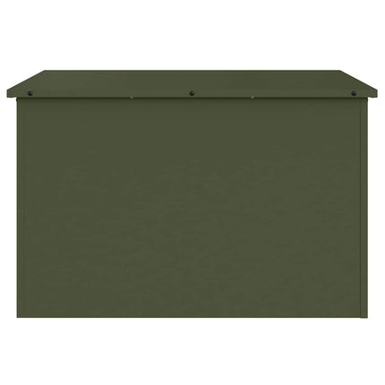 Trädgårdsförvaringskuddebox Stål 80 x 50,5 x 50 cm 175 L