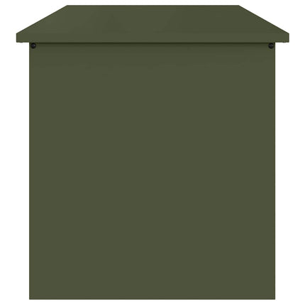Trädgårdsförvaringskuddebox Stål 80 x 50,5 x 50 cm 175 L