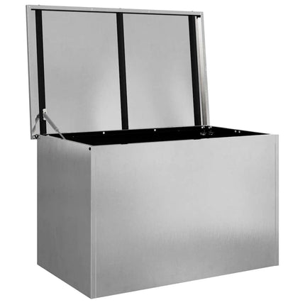 Trädgårdsförvaringskuddebox Stål 80 x 50,5 x 50 cm 220 Silver