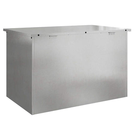 Trädgårdsförvaringskuddebox Stål 80 x 50,5 x 50 cm 220 Silver