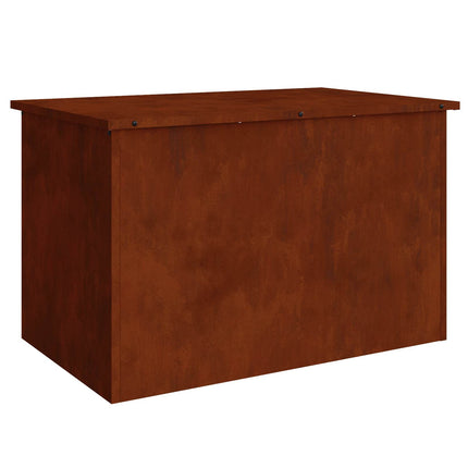 Utomhusförvaringslåda Rostig 80 x 50,5 x 50 cm Stål