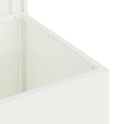 Utomhusförvaringslåda Vit 55 x 50,5 x 50 cm Stål