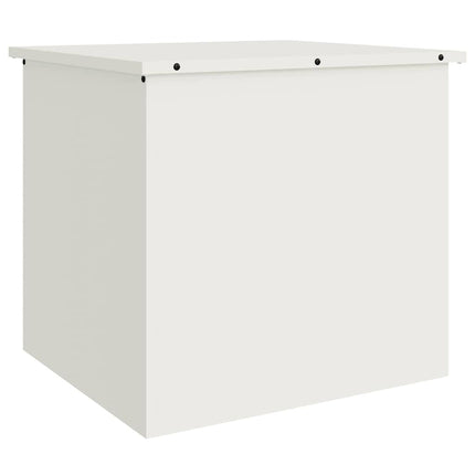 Utomhusförvaringslåda Vit 55 x 50,5 x 50 cm Stål
