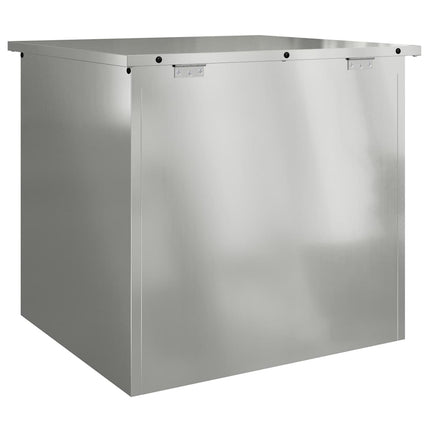 Utomhusförvaringslåda Silver 55 x 50,5 x 50 cm Stål