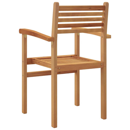 Stol 6 pcs Brun 56 x 55 x 90.5 cm Massivt teakträ