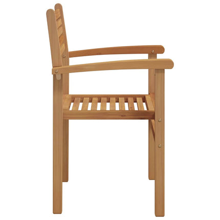 Stol 6 pcs Brun 56 x 55 x 90.5 cm Massivt teakträ