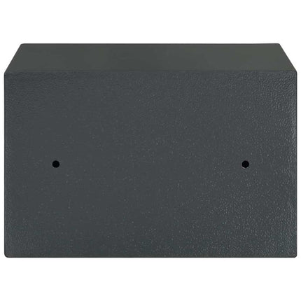 Säkerhetsskåp med lås Mörkgrå 31 x 20 x 20 cm Stål