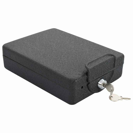 Bilbox med lås Svart 22 x 16 x 7 cm Stål