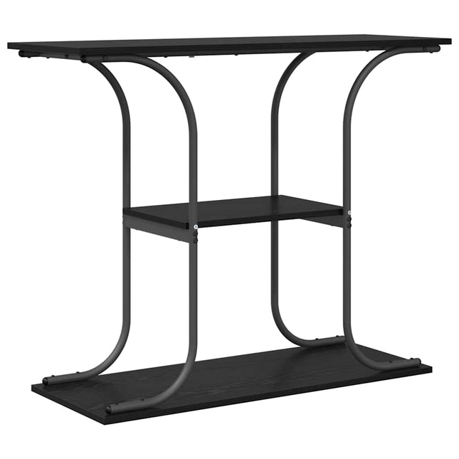 Konsolbord Svart Ek 101 x 35 x 80,5 cm Konstruerat trä