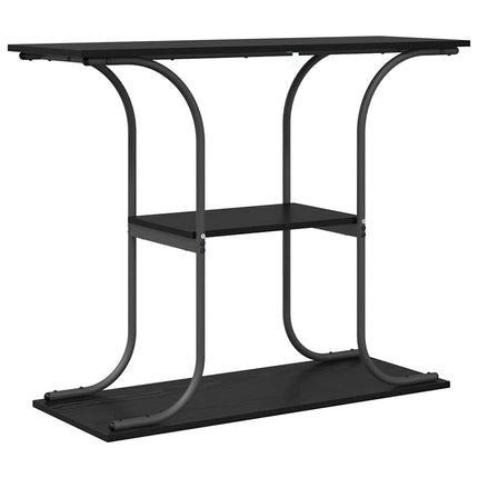 Konsolbord Svart Ek 101 x 35 x 80,5 cm Konstruerat trä
