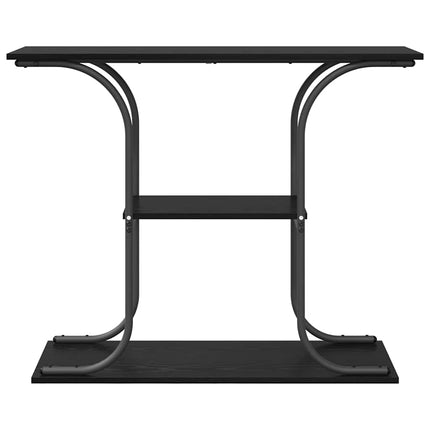 Konsolbord Svart Ek 101 x 35 x 80,5 cm Konstruerat trä