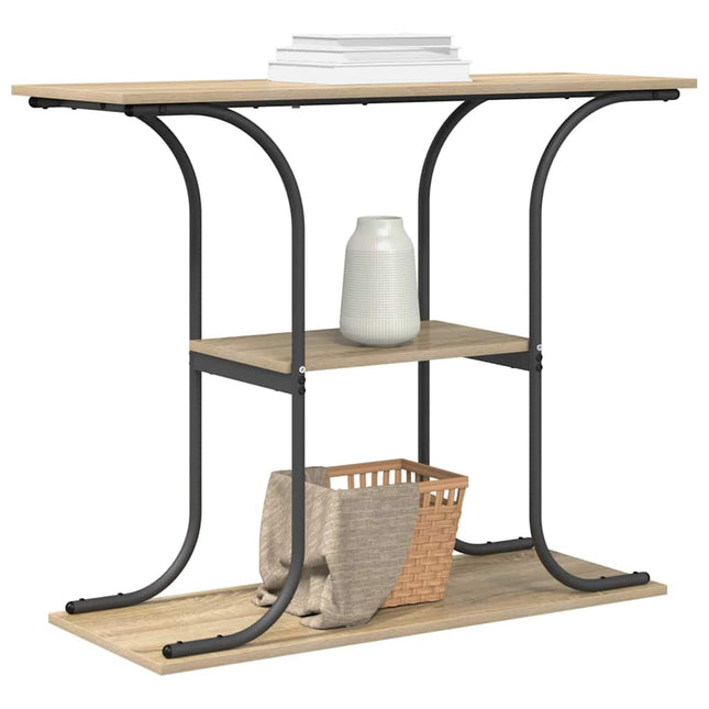 Konsolbord Sonoma-ek 101 x 35 x 80,5 cm Konstruerat trä