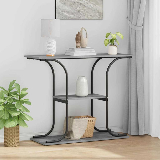 Konsolbord Grå Sonoma 101 x 35 x 80,5 cm Konstruerat trä