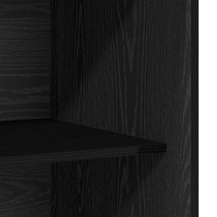 Garderob Svart Ek 80 x 50 x 200 cm Konstruerat trä