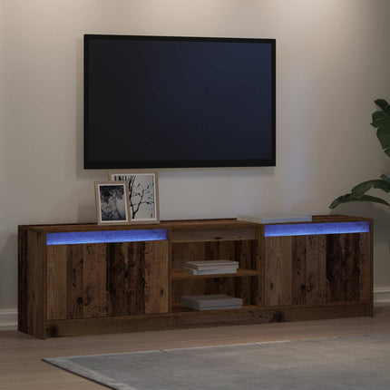 TV Enheter 2 pcs Brun 180 x 34 x 50 cm Konstruerat trä