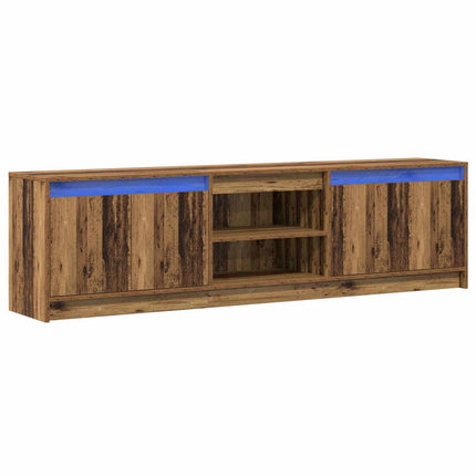 TV Enheter 2 pcs Brun 180 x 34 x 50 cm Konstruerat trä