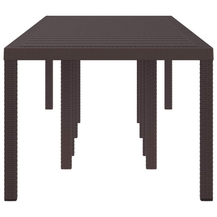 Trädgårdsbord Brun 300 x 100 x 73 cm konstrotting
