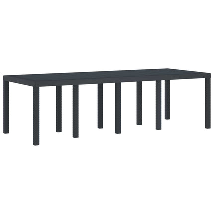 Trädgårdsmöbelset 11 pcs Antracit Polypropylen