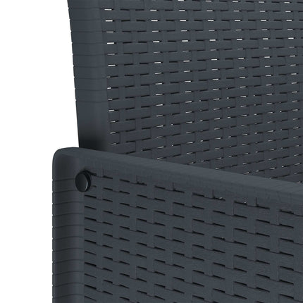 Trädgårdsmöbelset 11 pcs Antracit Polypropylen