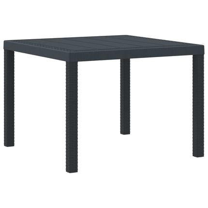 Trädgårdsmöbelset 3 pcs Antracit Polypropylen