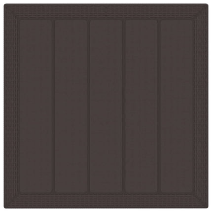 Trädgårdsmöbelset 3 pcs Brun Polypropylen