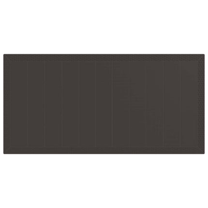 Trädgårdsmöbelset 7 pcs Brun Polypropylen