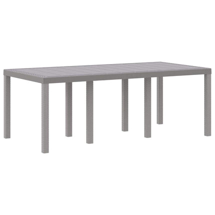 Trädgårdsmöbelset 7 pcs Ljusgrå Polypropylen