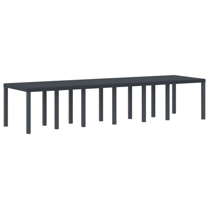 Trädgårdsmöbelset 13 pcs Antracit Polt rotting