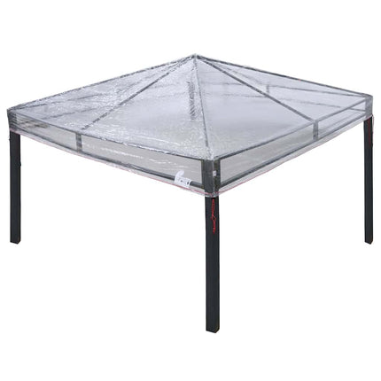 Gazebo överdrag ersättning Transparent 300 x 300 x 26 cm PVC