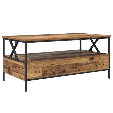 Kaffeebord Gammalt trä 100 x 51 x 45 cm Konstruerat trä