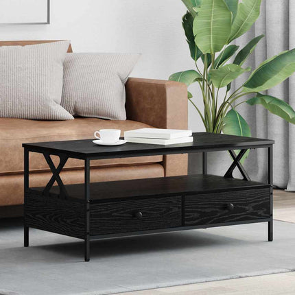 Kaffeebord Svart ek 100 x 51 x 45 cm Konstruerat trä