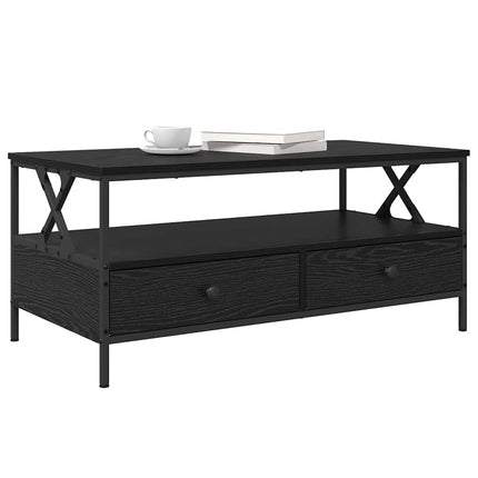 Kaffeebord Svart ek 100 x 51 x 45 cm Konstruerat trä