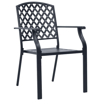 Trädgårdsmöbelset 7 pcs Antracit Pulverlackerad stål