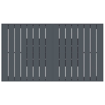 Trädgårdsmöbelset 9 pcs Svart konstrotting